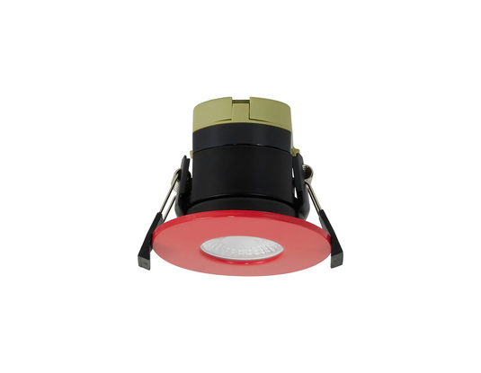 C-Lighting Vauxhall 8W Dimmable CCT LED Fire Rated Downlight Strawberry Fascia IP65 - 62013