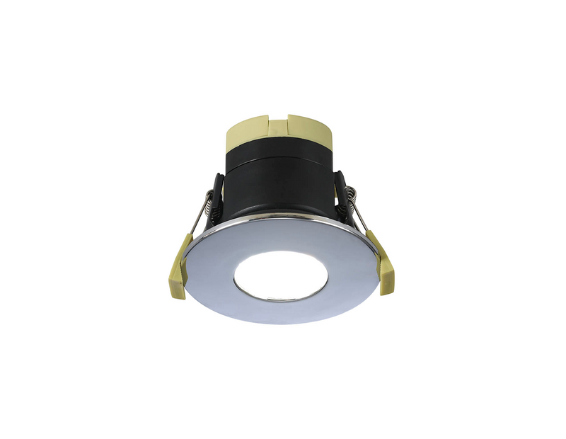 Load image into Gallery viewer, C-Lighting Vauxhall 8W Dimmable CCT LED Fire Rated Downlight Chrome Fascia IP65 - 42504
