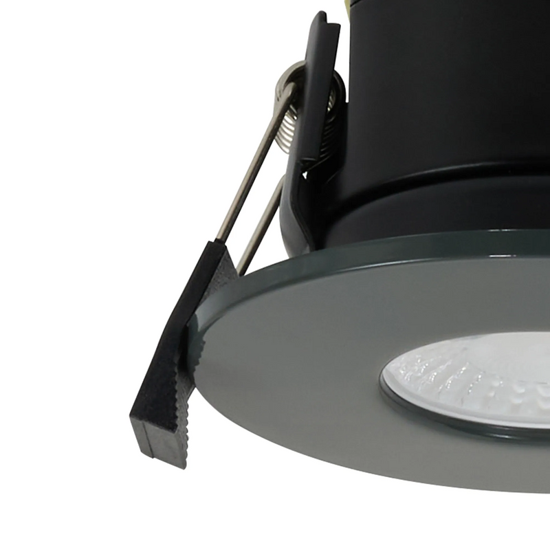 Load image into Gallery viewer, C-Lighting Vauxhall 8W Dimmable CCT LED Fire Rated Downlight Charcoal Fascia IP65 - 61716
