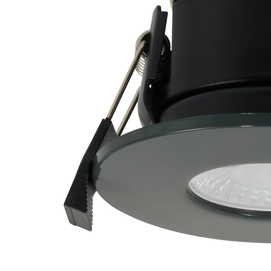 C-Lighting Vauxhall 8W Dimmable CCT LED Fire Rated Downlight Charcoal Fascia IP65 - 61716