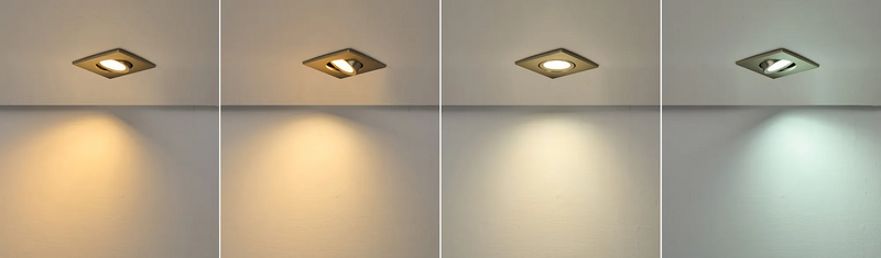 Load image into Gallery viewer, C-Lighting Molly 4/6/8W, Triac Dimmable 4CCT LED Fire Rated Downlight, Satin Nickel Square Tilt - 72992
