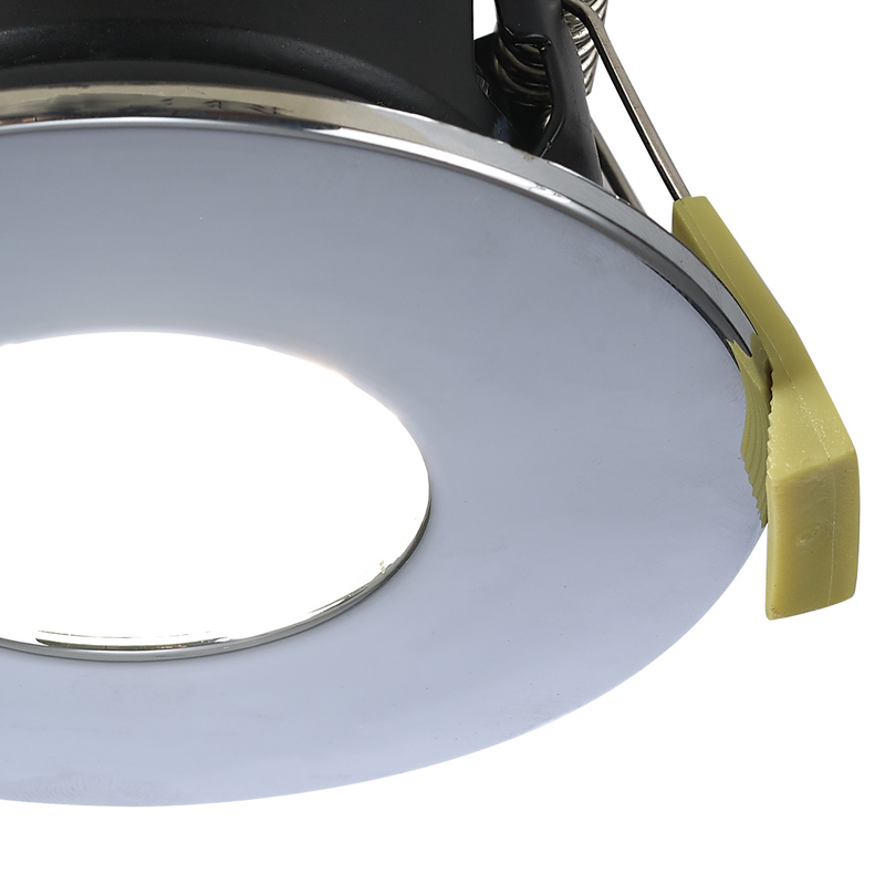 Load image into Gallery viewer, C-Lighting Vauxhall 8W Dimmable CCT LED Fire Rated Downlight Chrome Fascia IP65 - 42504
