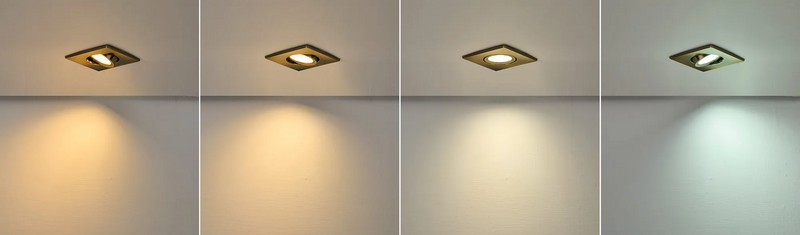 Load image into Gallery viewer, C-Lighting Molly 4/6/8W, Triac Dimmable 4CCT LED Fire Rated Downlight, Antique Brass Square Tilt - 72989
