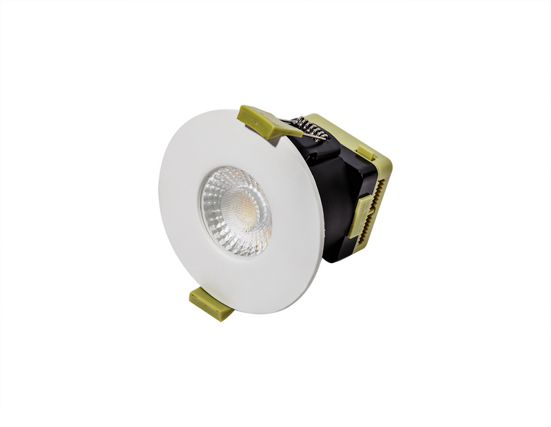 Load image into Gallery viewer, C-Lighting Vauxhall 8W Dimmable CCT LED Fire Rated Downlight Matt White Fascia IP65 - 42508
