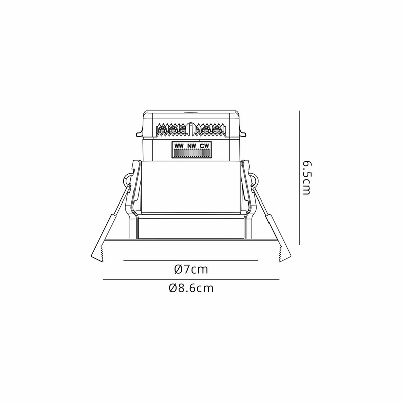 Load image into Gallery viewer, C-Lighting Vauxhall 8W Dimmable CCT LED Fire Rated Downlight Plum Fascia IP65 - 62016
