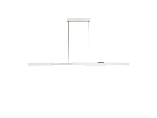 C-Lighting Hayling Expandable Linear Pendant , 40W LED, Remote Control CCT Tuneable White 3000K-6000K, 2200lm, Sand White/Aluminium, 3yrs Warranty - 60738