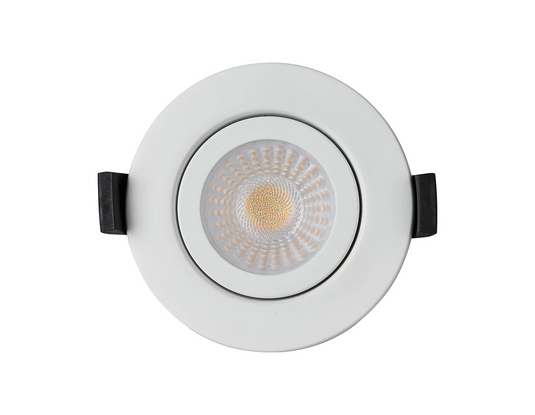 C-Lighting Francisco , Triac Dimmable CCT LED Fire Rated Adjustable Downlight, White, Cut Out: 70mm, 700lm, 60°, DRIVER INC., IP65 - 61548