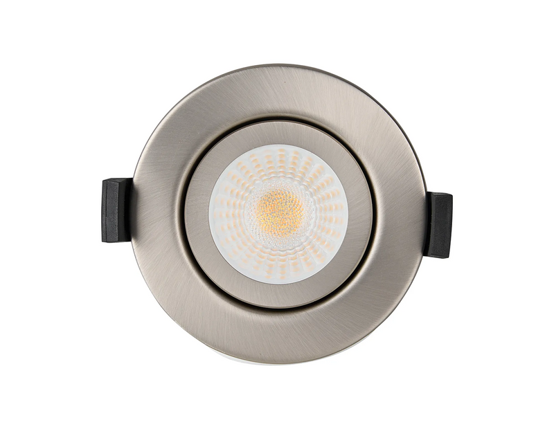 Load image into Gallery viewer, C-Lighting Francisco , Triac Dimmable CCT LED Fire Rated Adjustable Downlight, Brushed Nickel, Cut Out: 70mm, 700lm, 60°, DRIVER INC., IP65 - 61551
