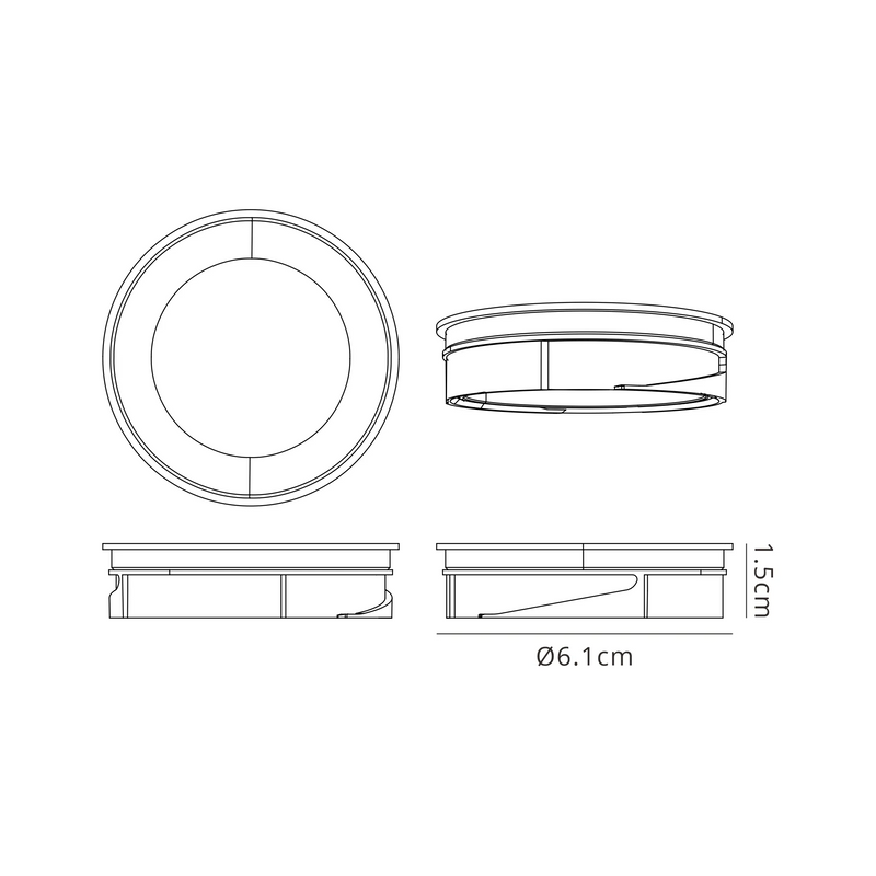 Load image into Gallery viewer, C-Lighting Vauxhall 8W, Dimmable CCT LED Fire Rated Crystal Dual Head Downlight, Rectangle Spectrum IP65 -
