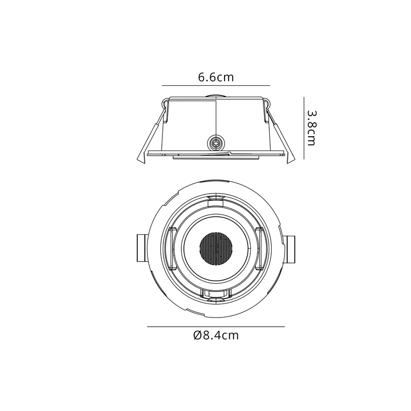 Load image into Gallery viewer, C-Lighting Molly 4/6/8W, Triac Dimmable 4CCT LED Fire Rated Downlight, White Square Fixed - 72988
