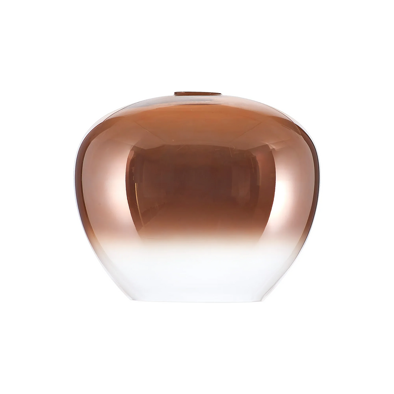 Load image into Gallery viewer, C-Lighting Chisel 290mm x H245mm Inverted Trapezium Glass, Copper/Clear - 57088
