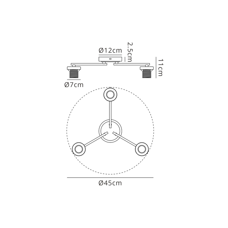 Load image into Gallery viewer, C-Lighting Budapest Antique Brass 3 Light Flush Ceiling (FRAME ONLY, Suitable For A Vast Selection Of Glass Shades - 62289
