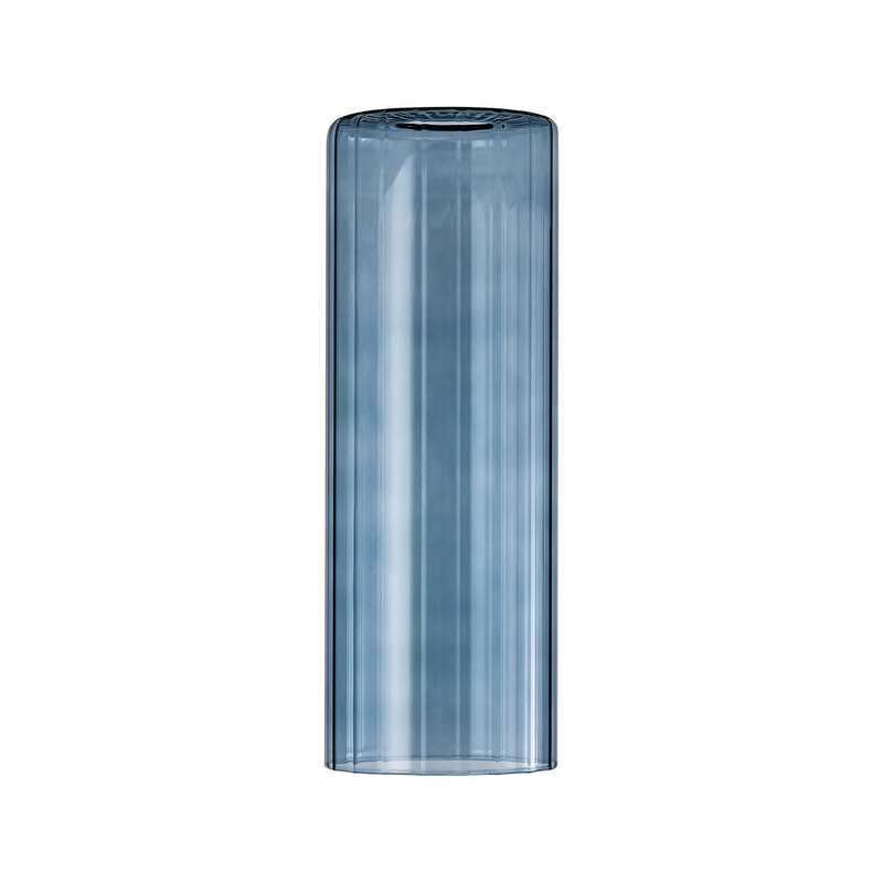 Load image into Gallery viewer, C-Lighting Budapest 100mm x 280mm Petrol Blue Ribbed Slim Tube Glass Shade - (Copy)
