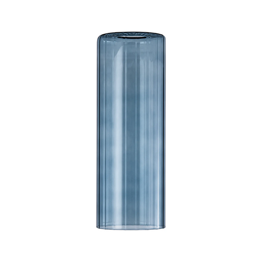 C-Lighting Budapest 100mm x 280mm Petrol Blue Ribbed Slim Tube Glass Shade - (Copy)