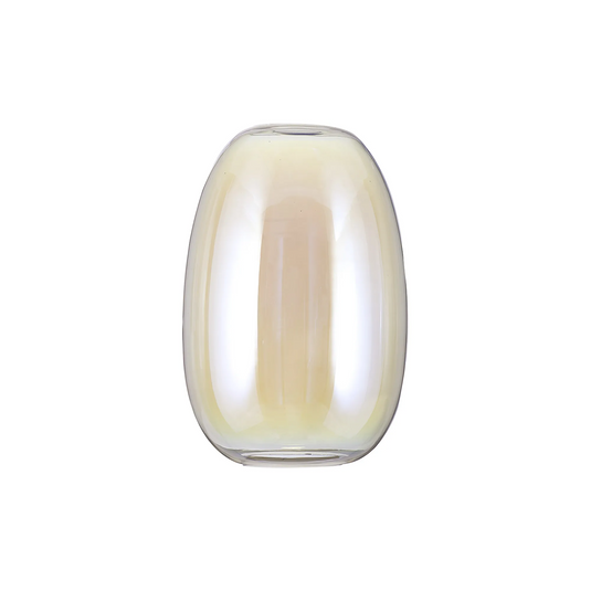 C-Lighting Budapest 200mm x 300mm Iridescent Slim Curved Trapezium Glass Shade - 61635