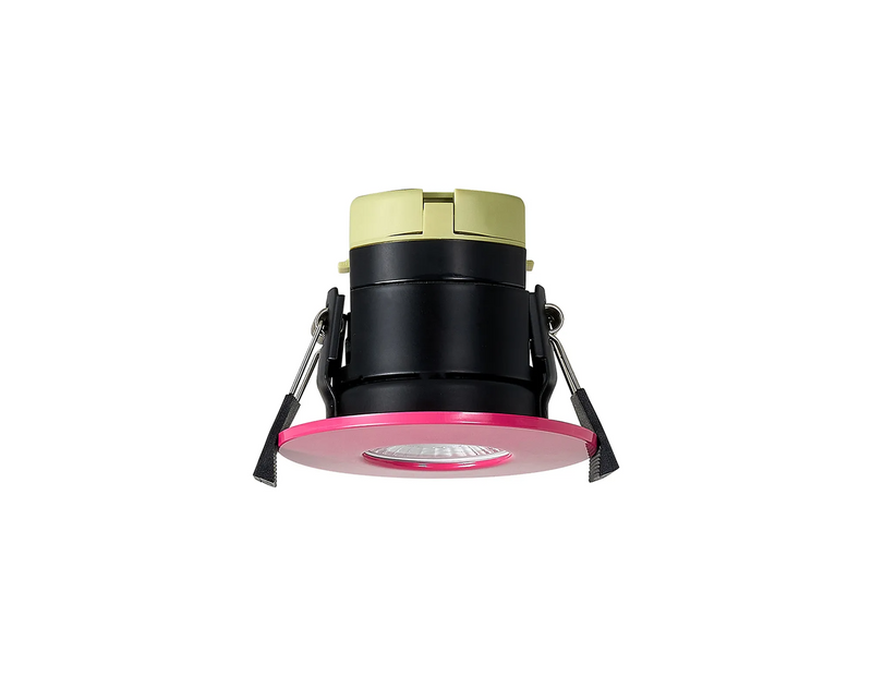 Load image into Gallery viewer, C-Lighting Vauxhall 8W Dimmable CCT LED Fire Rated Downlight Pink Fascia IP65 - 62017
