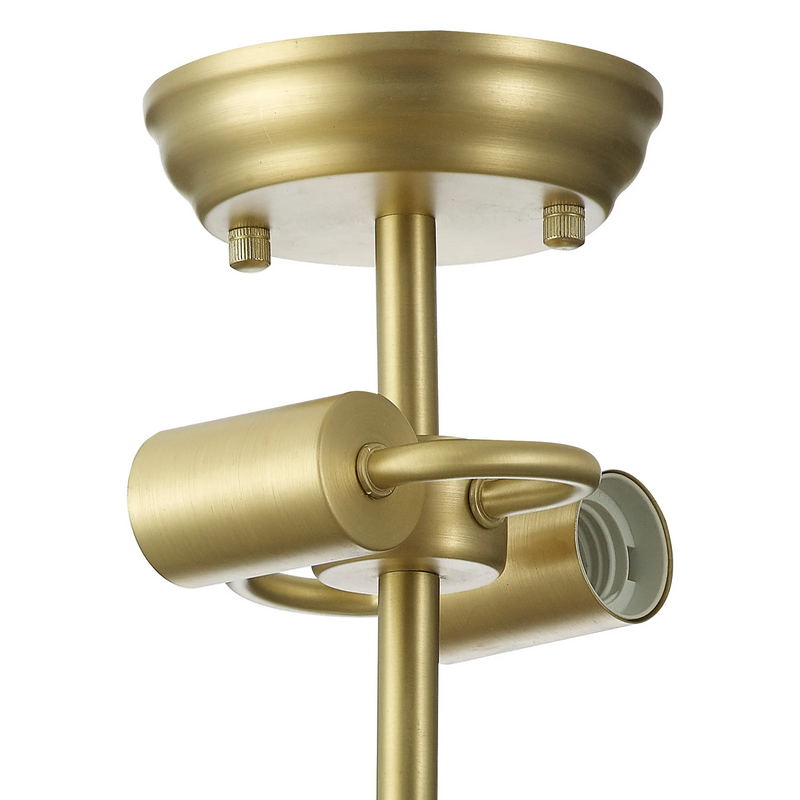 Load image into Gallery viewer, C-Lighting Nash 16.8cm Semi Flush Ceiling Light (FRAME ONLY), 2 x E27, Satin Gold - 42472
