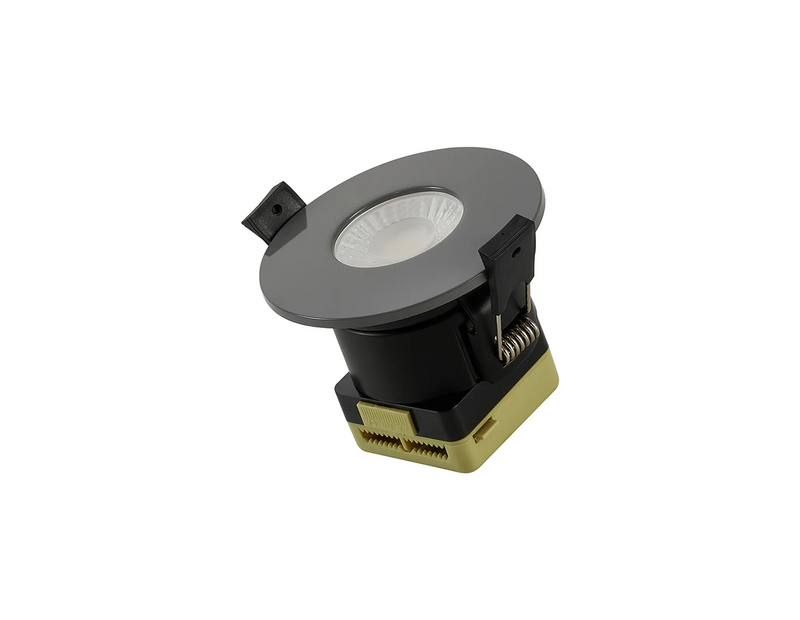 Load image into Gallery viewer, C-Lighting Vauxhall 8W Dimmable CCT LED Fire Rated Downlight Warm Grey Fascia IP65 - 62011
