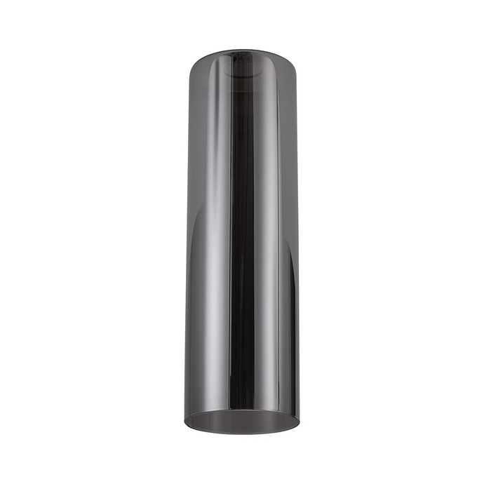 C-Lighting Budapest 120mm x 400mm Smoke Plated Cylinder Glass Shade - 61984