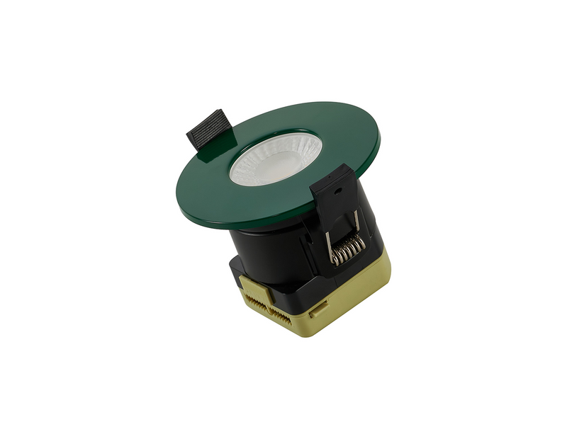 Load image into Gallery viewer, C-Lighting Vauxhall 8W Dimmable CCT LED Fire Rated Downlight Dark Green Fascia IP65 - 61720
