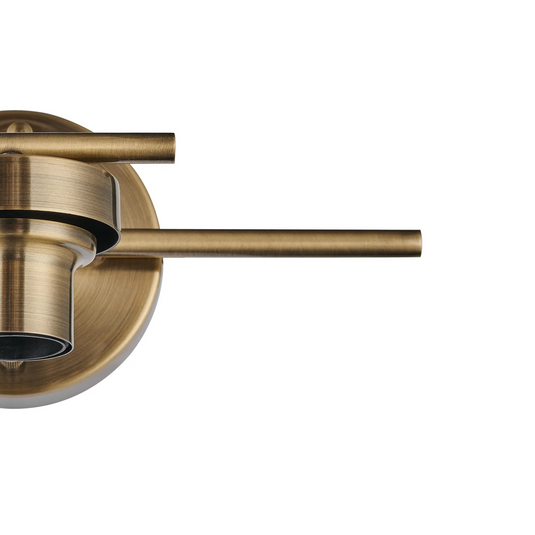 C-Lighting Budapest Antique Brass 1 Light E27 Switched Wall Light Round (FRAME ONLY) Suitable For A Vast Selection Of Glass Shades - 61653