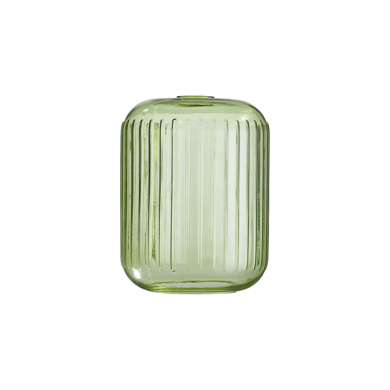 Load image into Gallery viewer, C-Lighting Budapest 200mm x 255mm Green Ribbed Cylinder Glass Shade  - 58248
