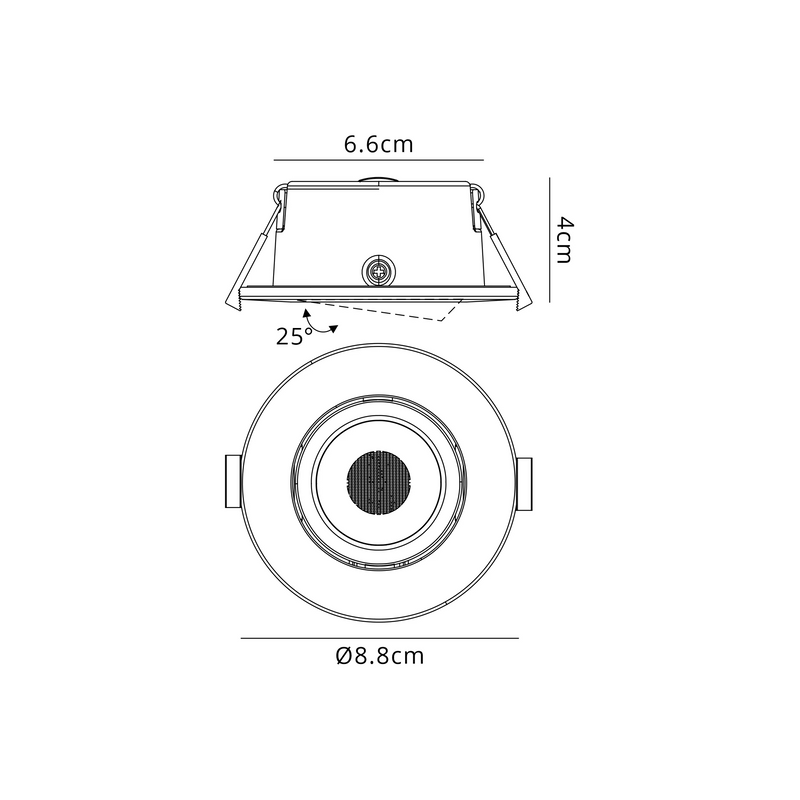 Load image into Gallery viewer, C-Lighting Molly 4/6/8W, Triac Dimmable 4CCT LED Fire Rated Downlight, Black Round Adjustable - 72980
