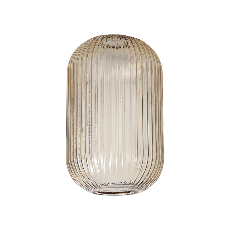 Load image into Gallery viewer, C-Lighting Chisel 20cm Tubular Ribbed Glass, Champagne - 33282
