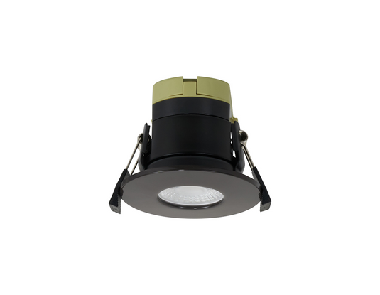 C-Lighting Vauxhall 8W Dimmable CCT LED Fire Rated Downlight Dark Brown Fascia IP65 - 61719