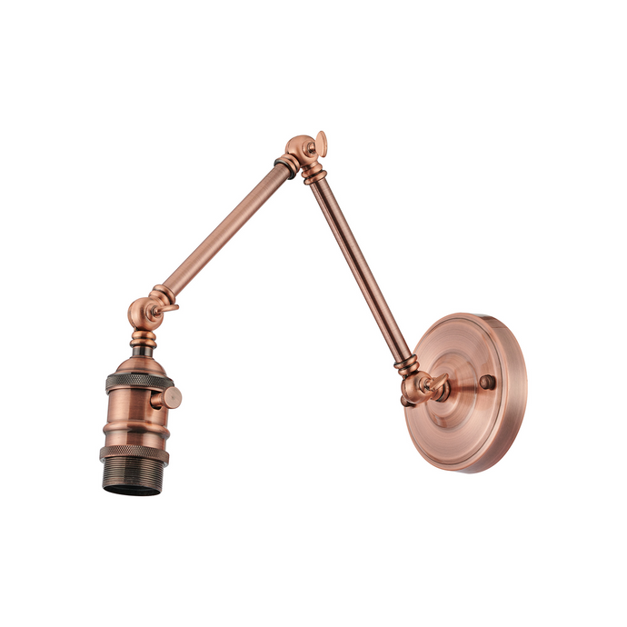 C-Lighting Ariel Adjustable Wall Lamp, 1 x E27, Antique Copper - 60759