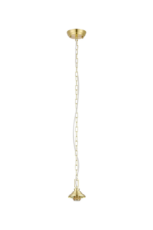 C-Lighting Nash 11cm Single Pendant (FRAME ONLY), 1 x E27, Satin Gold - 61579