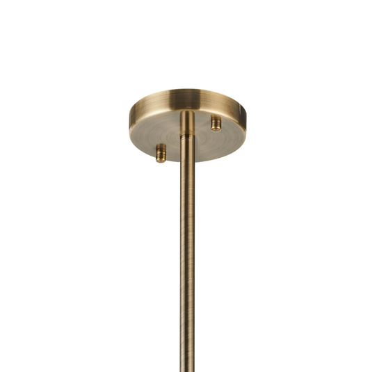 C-Lighting Budapest Antique Brass 6 Light E27 Fixed Linear Pendant (FRAME ONLY), Suitable For A Vast Selection Of Glass Shades - 61647