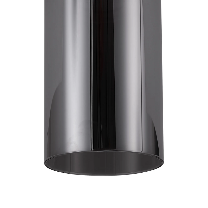 Load image into Gallery viewer, C-Lighting Budapest 120mm x 200mm Smoke Plated Cylinder Glass Shade - 61976
