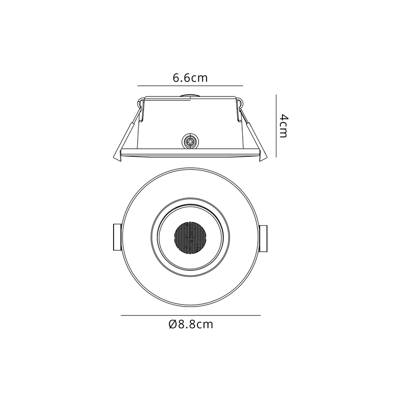 Load image into Gallery viewer, C-Lighting Molly 4/6/8W, Triac Dimmable 4CCT LED Fire Rated Downlight, Antique Brass Round Fixed - 72974
