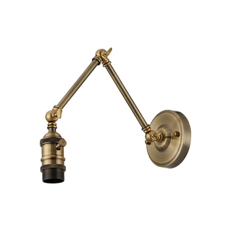 Load image into Gallery viewer, C-Lighting Ariel Adjustable Wall Lamp, 1 x E27, Antique Brass - 60758
