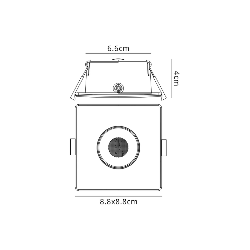 Load image into Gallery viewer, C-Lighting Molly 4/6/8W, Triac Dimmable 4CCT LED Fire Rated Downlight, White Square Fixed - 72988

