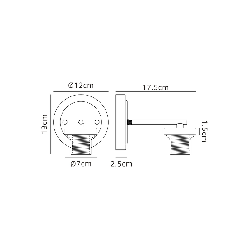 Load image into Gallery viewer, C-Lighting Budapest Satin Nickel 1 Light E27 Round Plate Wall Light (FRAME ONLY), Suitable For A Vast Selection Of Glass Shades - 62278
