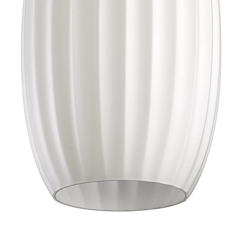 Load image into Gallery viewer, C-Lighting Budapest 180mm x 290mm Opal Ribbed Tubular Glass Shade  - 57209
