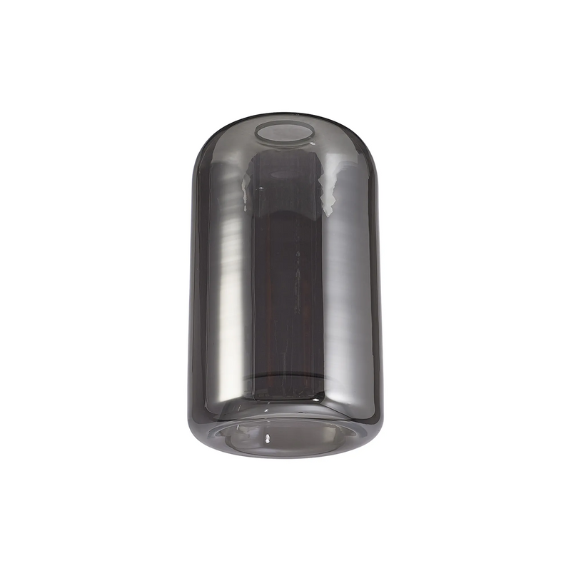 Load image into Gallery viewer, C-Lighting Budapest 180mm x 300mm Smoke Plated Cylinder Glass  Shade - 61626
