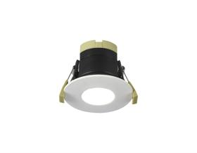 Load image into Gallery viewer, C-Lighting Vauxhall 8W Dimmable CCT LED Fire Rated Downlight Matt White Fascia IP65 - 42508
