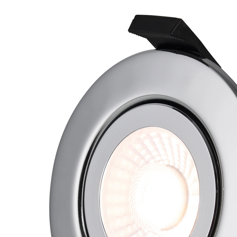 Load image into Gallery viewer, C-Lighting Francisco , Triac Dimmable CCT LED Fire Rated Adjustable Downlight, Chrome, Cut Out: 70mm, 700lm, 60°, DRIVER INC., IP65 - 61549
