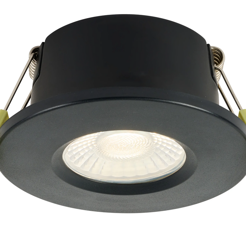 Load image into Gallery viewer, C-Lighting Molly 4/6/8W, Triac Dimmable 4CCT LED Fire Rated Downlight, Black Round Fixed - 72975
