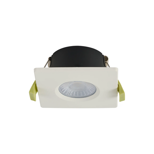C-Lighting Molly 4/6/8W, Triac Dimmable 4CCT LED Fire Rated Downlight, White Square Fixed - 72988