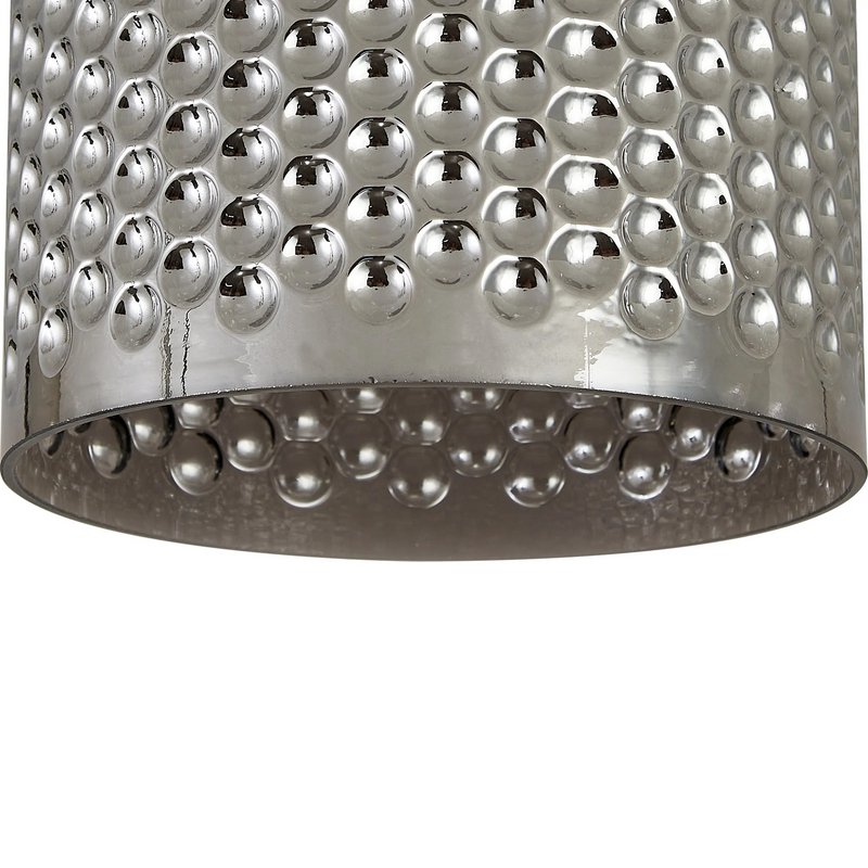 Load image into Gallery viewer, C-Lighting Budapest 180x180mm Smoke Plated Bell Patterned Glass Shade -
