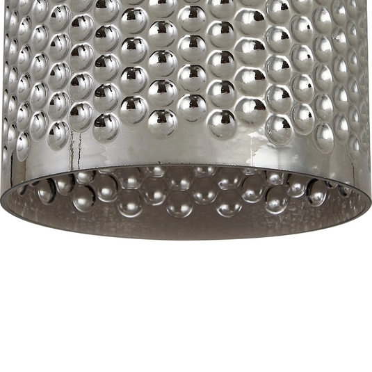 C-Lighting Budapest 180x180mm Smoke Plated Bell Patterned Glass Shade -