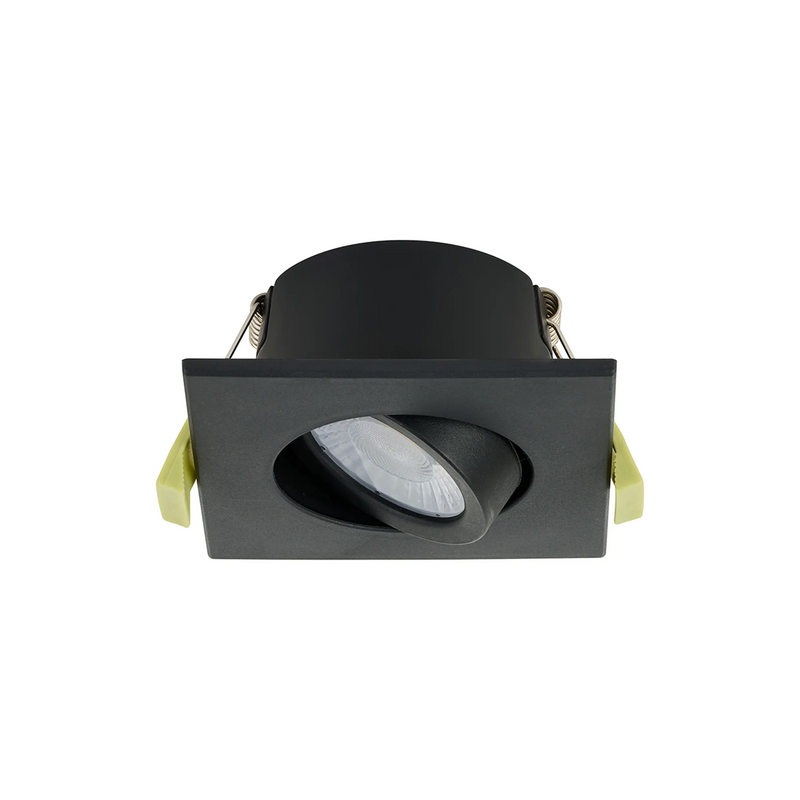 Load image into Gallery viewer, C-Lighting Molly 4/6/8W, Triac Dimmable 4CCT LED Fire Rated Downlight, Black Square Tilt - 72990
