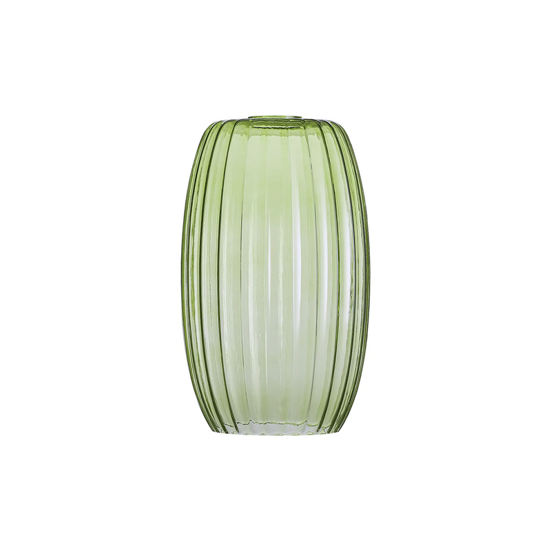 Load image into Gallery viewer, C-Lighting Budapest 180mm x 290mm Green Ribbed Tubular Glass Shade  - 57212
