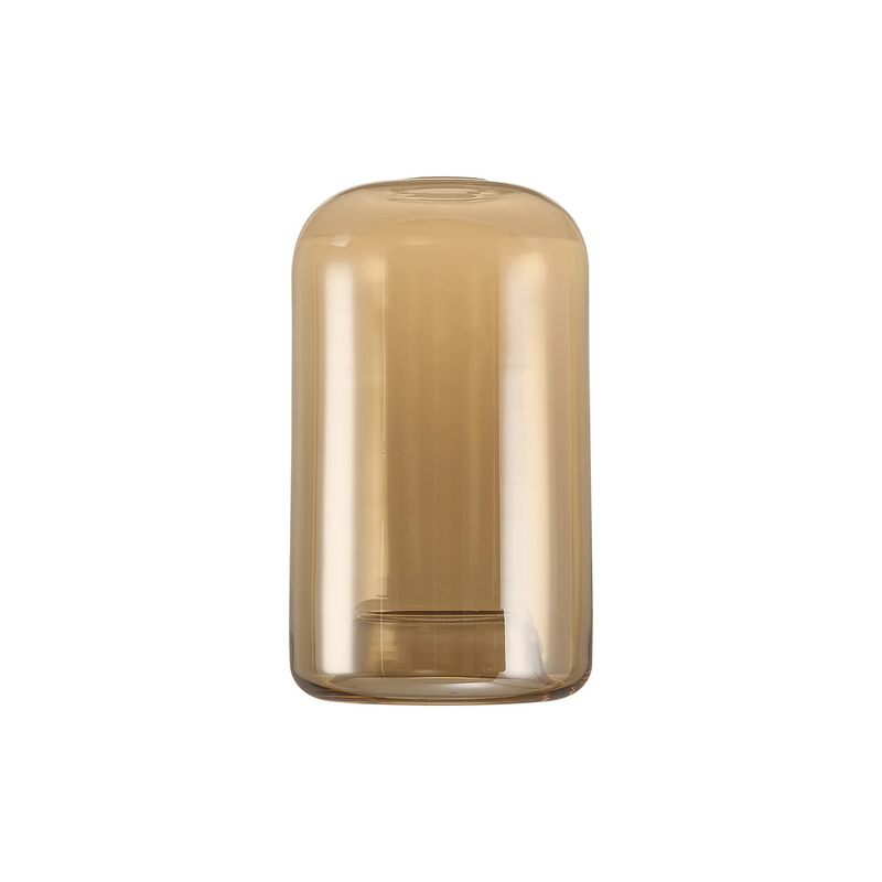 Load image into Gallery viewer, C-Lighting Budapest 180mm x 300mm Amber Plated Cylinder Glass  Shade - 61623
