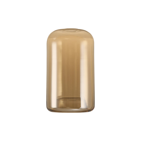 C-Lighting Budapest 180mm x 300mm Amber Plated Cylinder Glass  Shade - 61623