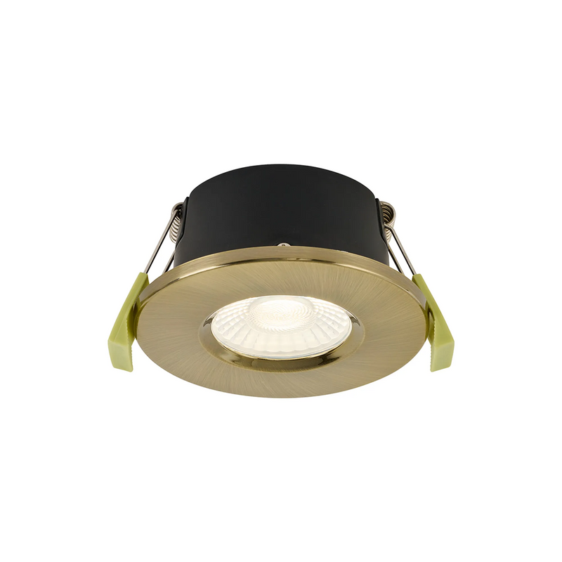 Load image into Gallery viewer, C-Lighting Molly 4/6/8W, Triac Dimmable 4CCT LED Fire Rated Downlight, Antique Brass Round Fixed - 72974
